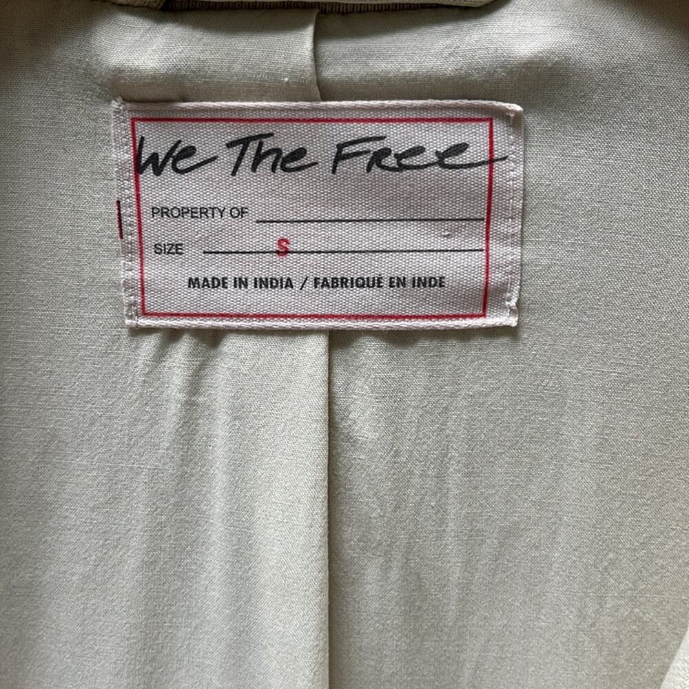 Free People We the Free Rebel Rebel Knit Moto Jacket in Vanilla Crème Size S - Picture 2 of 8